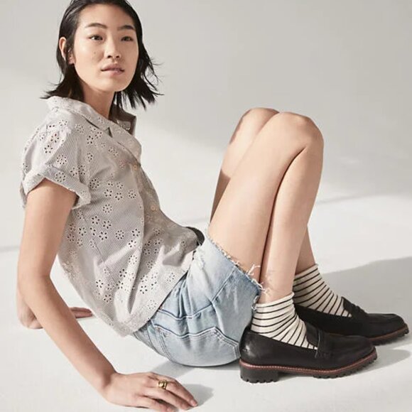 Madewell The Corinne Lugsole Loafer Penny Leather Loafer Slip On Retro 90's - Picture 3 of 10